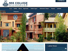 Tablet Screenshot of nsscollegeottapalam.org